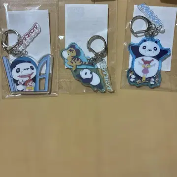팬더 아크릴 키링 3개 세트