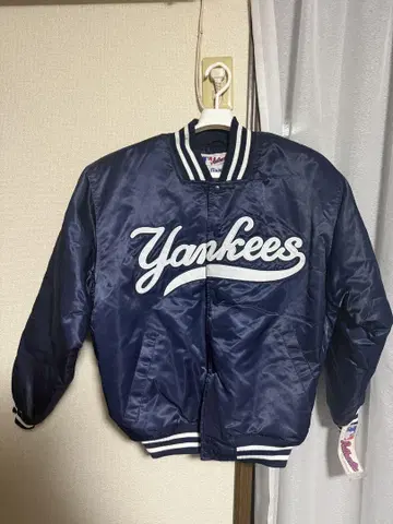 90s NY 양키스 바시티 자켓 데드스탁