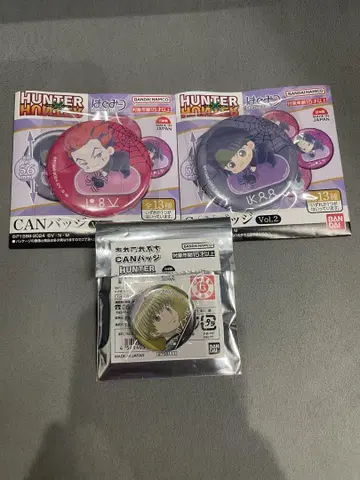 HUNTER x HUNTER 하구미츠 히소카 클로로 CAN 배지