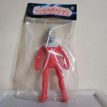 빅원 크라프트 소프트 비닐 울트라맨 세븐 피규어 빨간색/은색