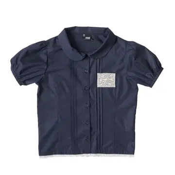 FCMM TAG BLOUSE 택 블라우스 네이비 M 사이즈