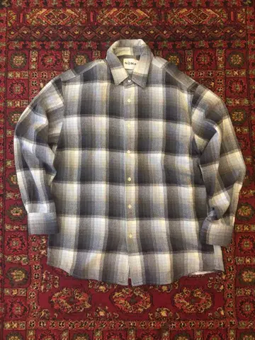 NOMA T.D. 플란넬 플래드 셔츠 옴브레 셔츠