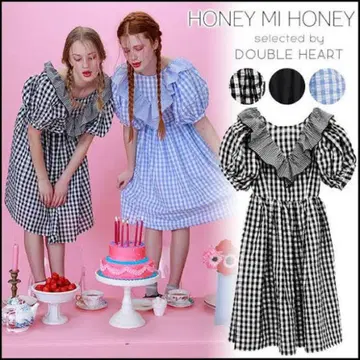 HONEY MI HONEY 깅엄 체크 원피스