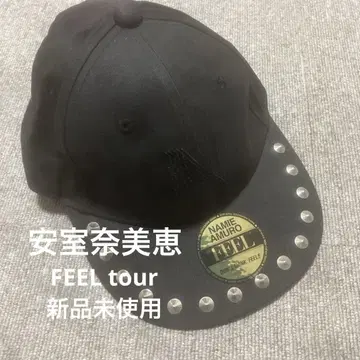 레어 콜라보 한정판 아무로 나미에 마우지 햇 캡 블랙 FEEL 투어