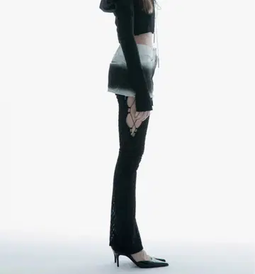 THE RED THREAD S 레이스업 레깅스 페탈