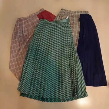 [가성비] 가을/겨울 플리츠 스커트 3개 세트