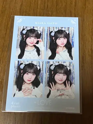 =LOVE 이코러브 4컷 포토카드 vol.2 사이토 지아라 보석 의상