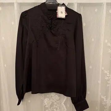 아마벨 Oriental Arabesque 마오 칼라 블라우스 차이나