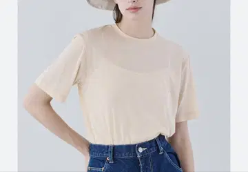 unfil 코튼 저지 시어 탑