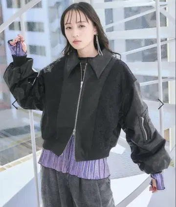 HARE 레이스 도킹 블루종 새상품급