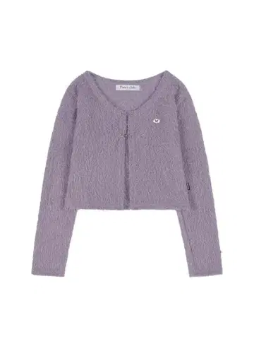 FANCY CLUB BOOKLE HOOK CARDIGAN 퍼플