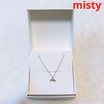 [ misty ] 여성용 깃털 목걸이 핑크 엔젤 스톤 데이트 박스형