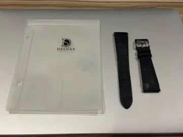 Delugs 가죽 벨트 Matte Black Alligator