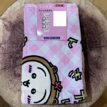치이카와 페이스 타월 타누키다몬 2장 세트