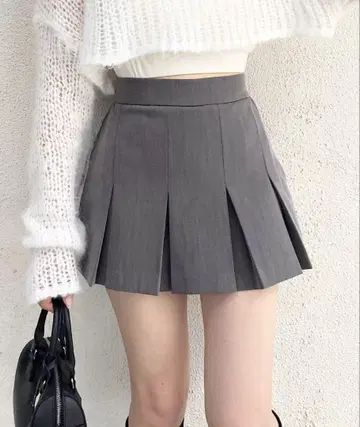 Chico [ 셋업 가능/2 사이즈 전개 ] 와이드 플리츠 미니 치마바지