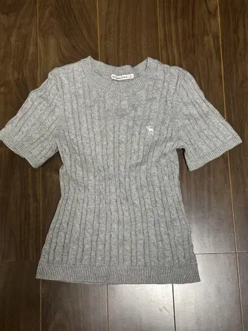 Abercrombie & Fitch 그레이 케이블 니트 S