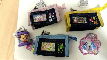 헤이세이 팬시 컬렉션 코인 케이스 데님 파우치