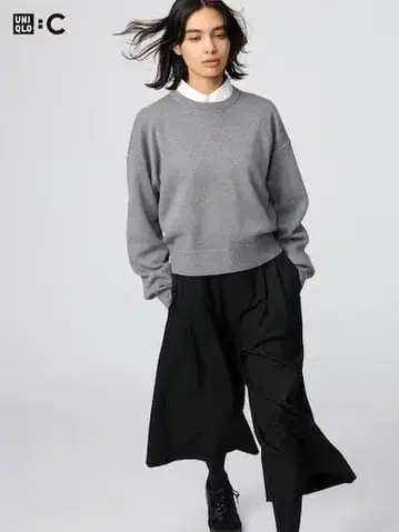 스무스 코튼 크루넥 스웨터 03 GRAY XS