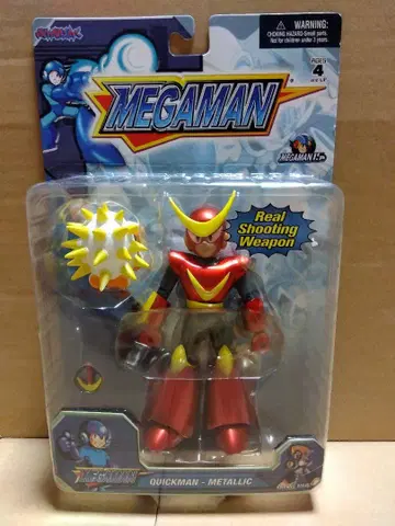 록맨 퀵맨 피규어 CAPCOM 록맨 에그제 빈티지