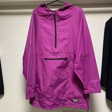 L.L.Bean 후드 부착 나일론 자켓 퍼플 오버 사이즈