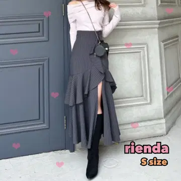 rienda 프릴 슬릿 하이웨스트 스커트 숏팬츠 S 사이즈