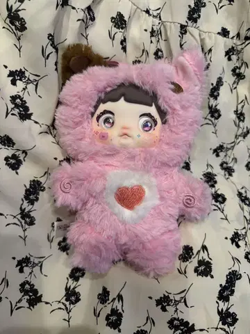 nommi 동물 시리즈 봉제 인형 키링 핑크 돼지