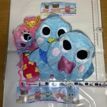 가챠 신작 자와자와모리 간코짱 봉제 인형 미니백 3종 세트입니다.