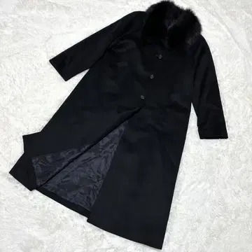 캐시미어 100% 퍼 롱 코트 블랙 블랙 Felice 페리체
