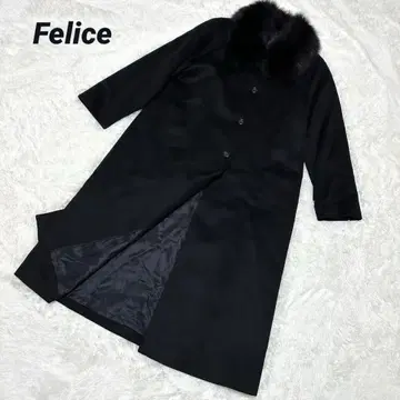 [페리체] / 캐시미어 100% / 퍼 롱 코트 / 블랙 / Felice