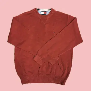 TOMMY HILFIGER 레드 긴팔 니트 L