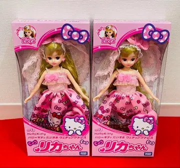 [ 미개봉 새상품 ] 헬로키티 다이스키 웨딩 드레스 리카짱 인형 2상자