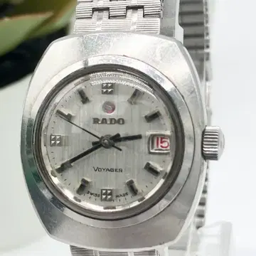 작동 RADO Voyager 자동 와인딩 손목시계 연마 세척 완료 A42