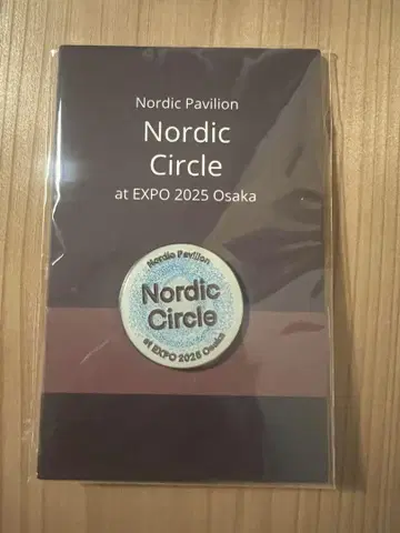 북유럽관 노르딕 서클 핀 배지 블루 화이트 만박 EXPO2025-
