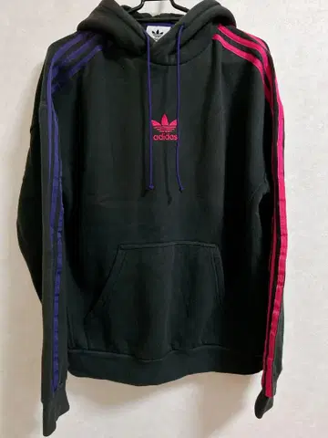 adidas 후드티 블랙 보라 핑크