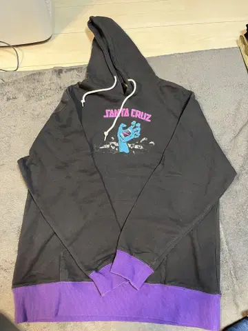 SANTA CRUZ 그래픽 후드티 L 사이즈 새상품급 짙은 그레이