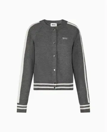 정품 BIBIY 25AW TRACK CARDIGAN 그레이