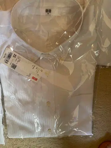 새상품 유니클로 파인크로스 면 100% 긴팔 XS 7장 세트