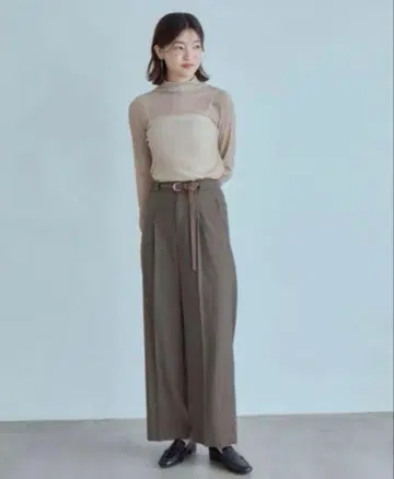 crewre 울 블렌드 슬랙스 사이즈 2