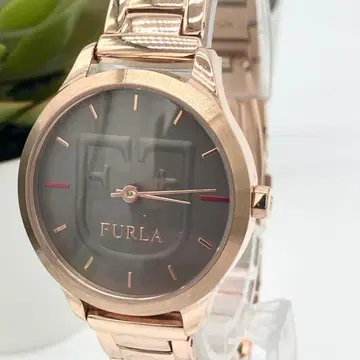 작동 FURLA 로즈 골드 아날로그 손목시계 새상품 배터리 A34