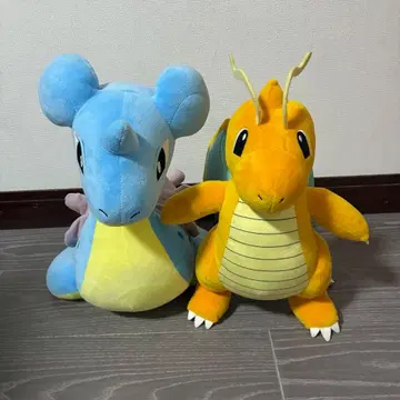 [택 포함] 포켓몬 봉제 인형 라프라스 카이류 2세트