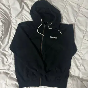 XLARGE 블랙 집업 후드티 M
