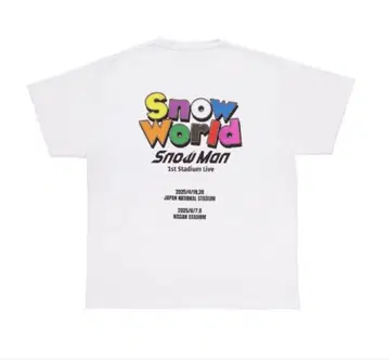 SnowMan 로고 T셔츠 SnowWorld