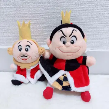 디즈니 이상한 나라의 앨리스 봉제 인형 참 2개 세트 하트 여왕 왕