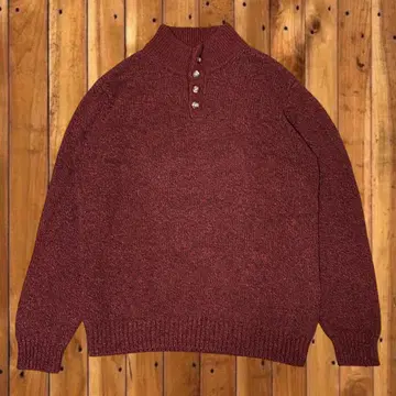 L.L.Bean 100% 램스울 헨리넥 스웨터 XL-REG