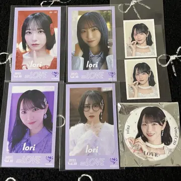 =LOVE 이코러브 노구치 이오리 미니 사진 ID 사진 캔뱃지 묶음 판매