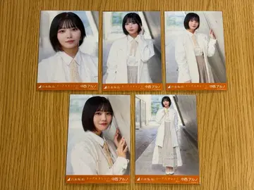 노기자카46 브로마이드 나카니시 아루노 네이블 오렌지 5종 컴프