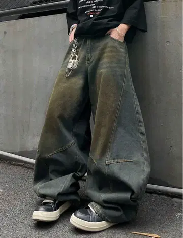 street denim pants 와이드 데님 팬츠