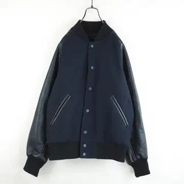 G9104*유니클로 바시티 자켓 자켓 블루종 네이비 블랙 S