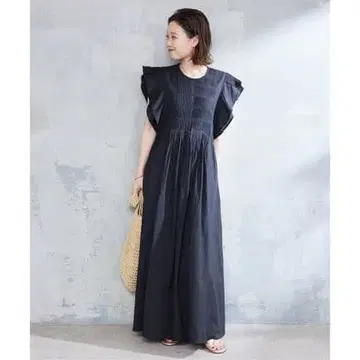 핀턱 프릴 원피스