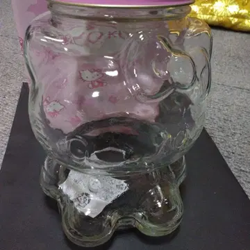 초레어 미사용 새상품 헬로키티 유리 포트 박스 포함 2005년 프리미어